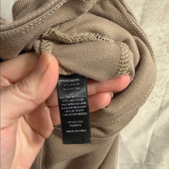 Betabrand Tan Wide-Leg Pants xl long pockets - Picture 5 of 9